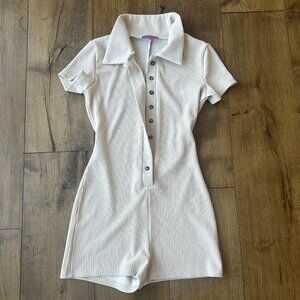 NWOT Edikted Lucia Ribbed Romper